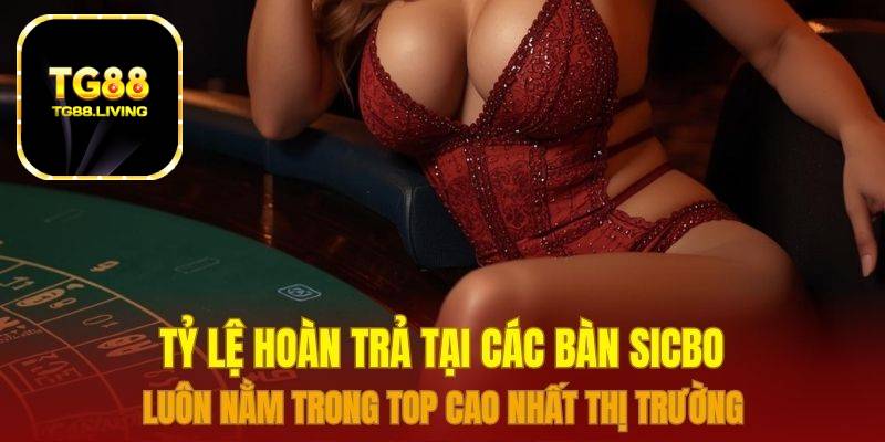 Tỷ lệ hoàn trả tại các bàn Sicbo luôn nằm trong top cao nhất thị trường